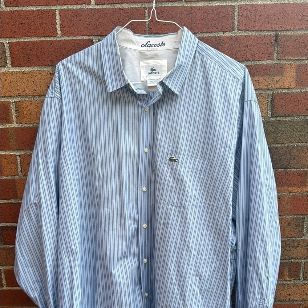 Lacoste Blue Casual Button Down Shirt